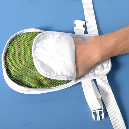 约束手套是一款代替传统约束带的非约束用具,它封口型设计,加上用软的